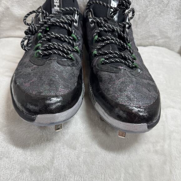Under Armour Baseball Cleats Mens 13 Black Harper 8 ST Metal Hybrid 3026588-001 - Picture 3 of 9